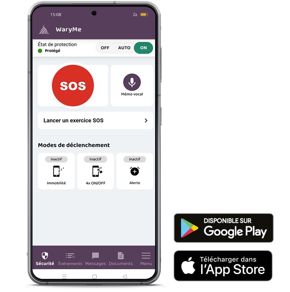 L'application mobile PTI DATI WaryMe est disponible sur le Play Store et sur lApp Store